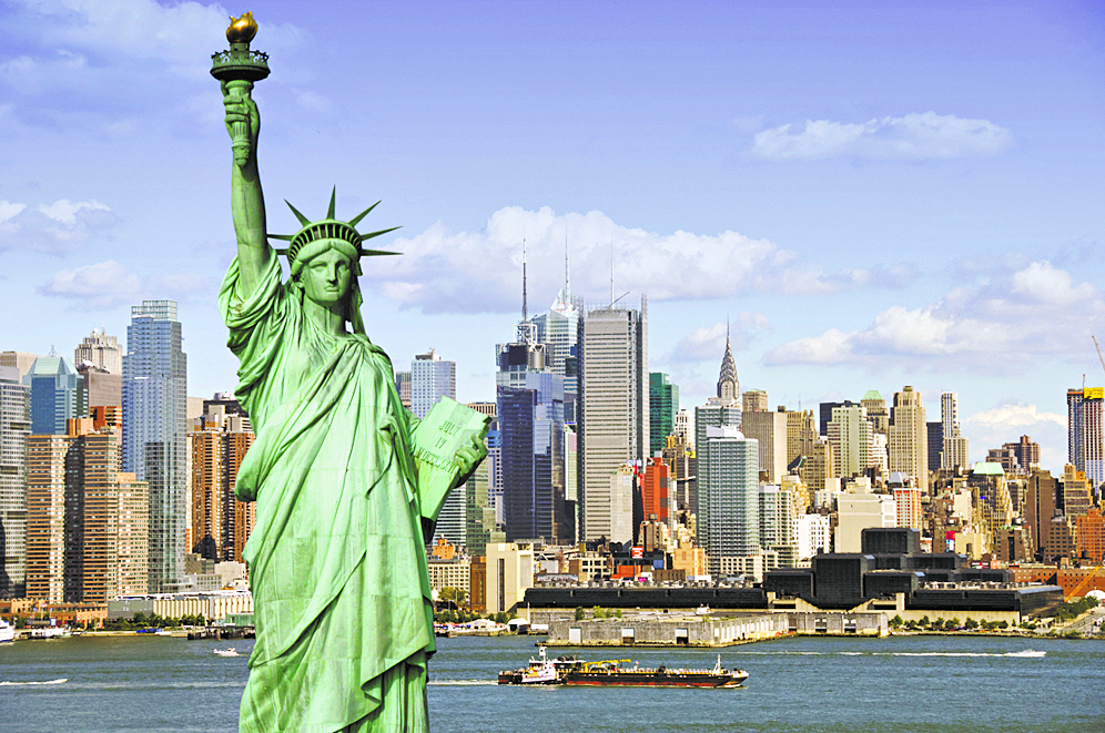 new york cityscape, tourism concept photograph